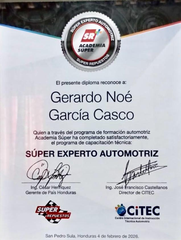 Certificacion automotriz